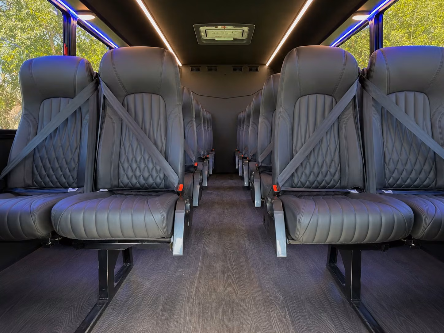 18 passenger minibus interior